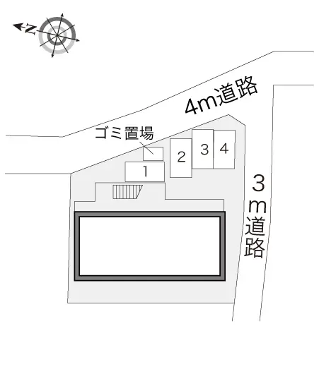 ★手数料０円★川越市南大塚１丁目 月極駐車場